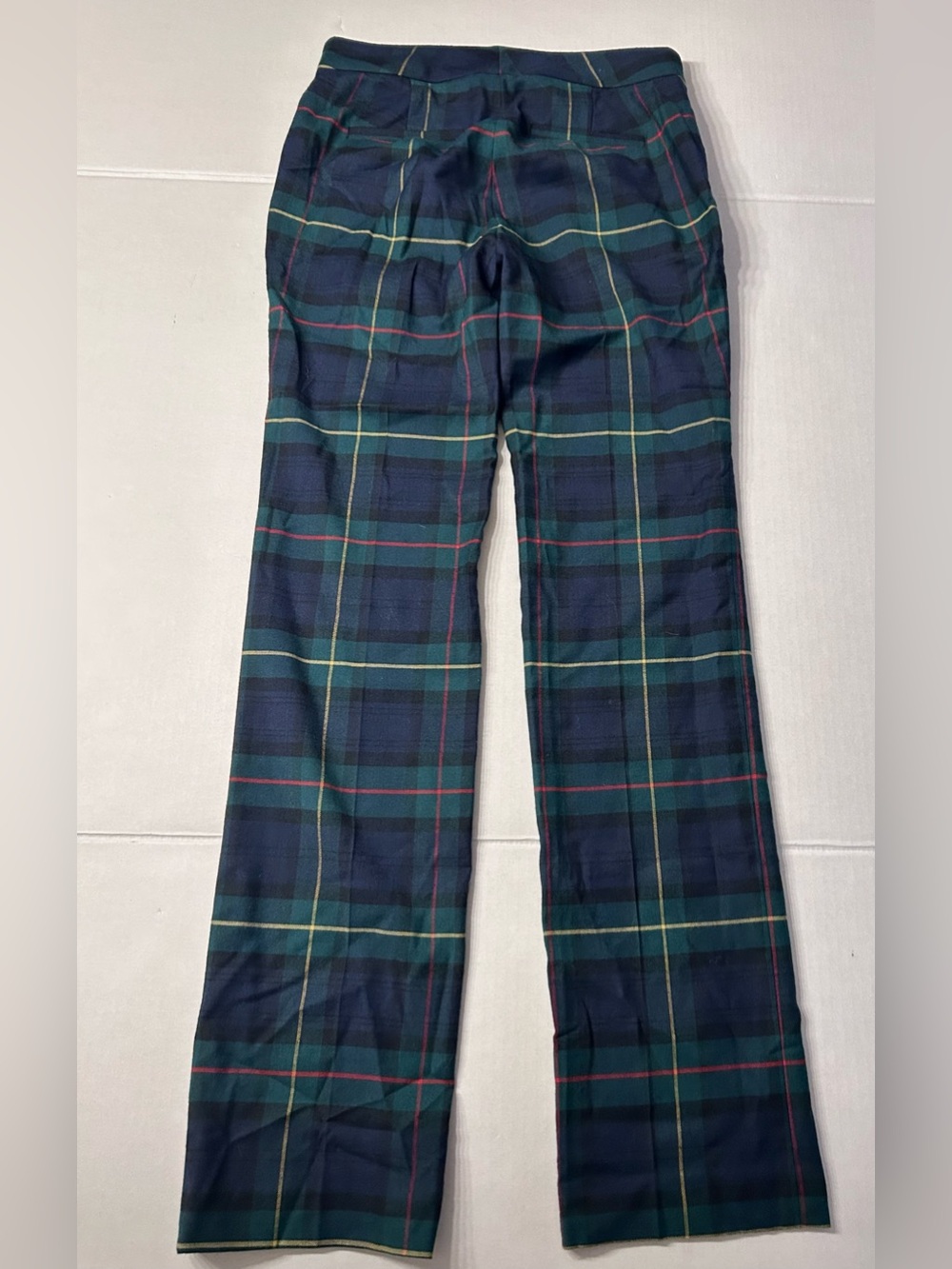 Lauren Ralph Lauren Straight Leg Pants Wool Blend Tartan Plaid Women’s Size 00 - Picture 4 of 7